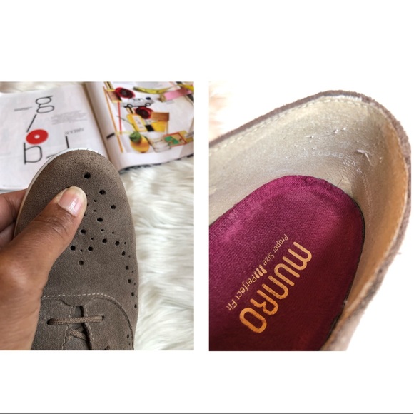 Munro American Taupe Suede Sneakers - Picture 6 of 8